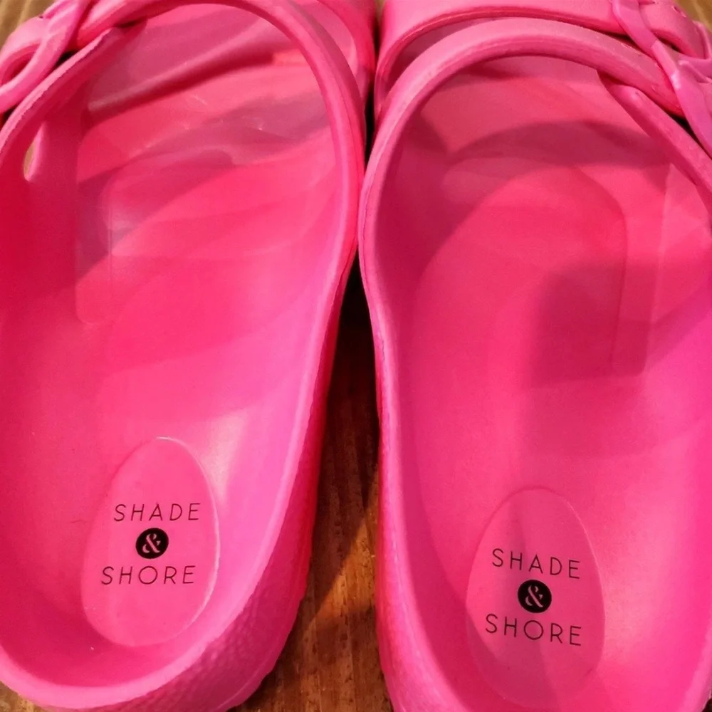 Shade‎ & Shore Sandals Buckle 2 Strap, Hot Pink - Picture 2 of 3